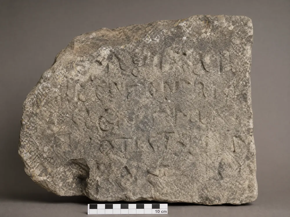 An ancient carved inscription in Tarsus stone