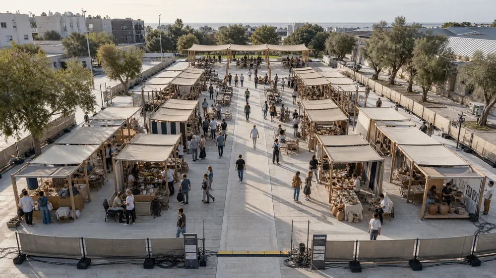 A traditional market street in Tarsus
