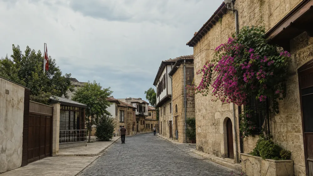 The old town of Tarsus with its weathered stone houses